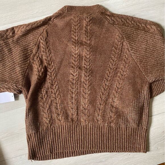 Design History‎ Lydia Relaxed Cable Knit Sweater, Brown S Nwt Stitch Fix - Picture 5 of 5